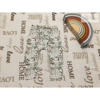   Matalan 6-9 hó 68-74 cm oroszlán- elefánt-dzsungel mintás nagyon vékony pamut fiú legging/ nadrág- újszerű,hibátlan