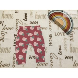   Matalan 3-6 hó 62-68 cm  eper mintás pamut lány legging--újszerű,hibátlan
