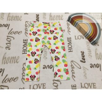   Disney 6-9 hó 68-74 cm Minnie - virágmintás vékony pamut lány legging - újszerű,hibátlan