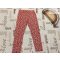 Nutmeg 4 - 5 év 104 - 110 cm apró fehér virágmintás bordázott pamut lány legging- újszerű,hibátlan