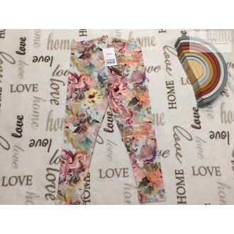   Next 6 év 116 cm virágmintás  pamut  lány legging-új, címkés