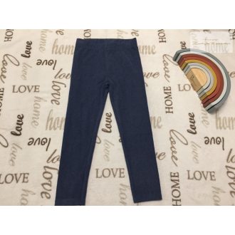   Nutmeg 4-5 év 110 cm  sötétkék , bolyhozott fonákú vastag pamut lány legging- új, szettet bontottam 
