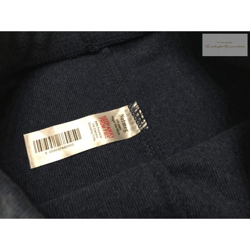 Nutmeg 4-5 év 110 cm  sötétkék , bolyhozott fonákú vastag pamut lány legging- új, szettet bontottam 