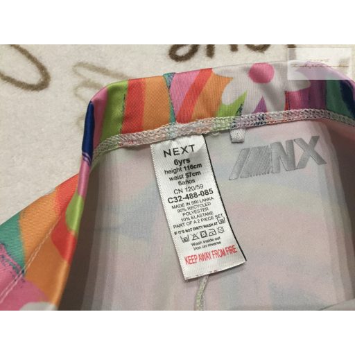 Next 6 év 116 cm  színes mintás - virágos lány sport legging újszerű,hibátlan