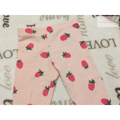 Primark 9--12 hó 74-80 cm eper mintás pamut lány legging újszerű,hibátlan