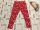 Next 7 év 122 cm piros, hóember-unikornis-rénszarvas mintás karácsonyi pamut lány legging  - újszerű, hibátlan