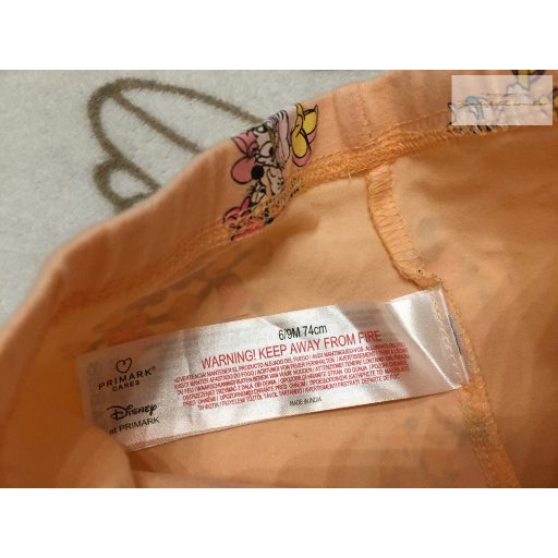 Primark 6-9 hó 74 cm Minnie - Daisy mintás pamut lány legging - újszerű,hibátlan