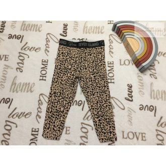   River Island 18 - 24 hó 92 cm leopárd mintás vékony  pamut lány legging - újszerű,hibátlan