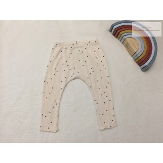   Next 12-18 hó 80-86 cm bézs, szürke pöttyös pamut lány legging újszerű, hibátlan