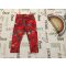 Next 12 - 18 hó 86 cm piros, rénszarvas-fenyő - gömb mintás pamut lány  legging -újszerű,hibátlan - karácsonyi