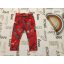 Next 12 - 18 hó 86 cm piros, rénszarvas-fenyő - gömb mintás pamut lány  legging -újszerű,hibátlan - karácsonyi