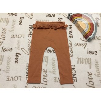   George 12  - 18 hó 86 cm barna, fodros bolyhos belsejű vastagabb pamut lány legging- újszerű,hibátlan