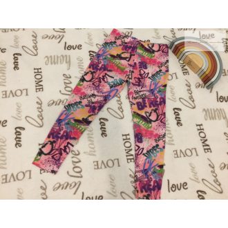   Next 9 év 134 cm színes mintás pamut lány legging újszerű,hibátlan