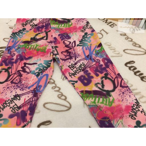 Next 9 év 134 cm színes mintás pamut lány legging újszerű,hibátlan