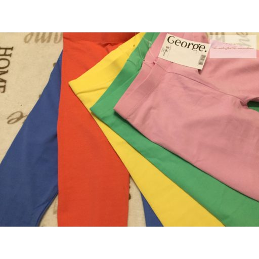 George 5-6 év 110-116 cm többszínű pamut  lány legging szett 5 db -  új, címkés