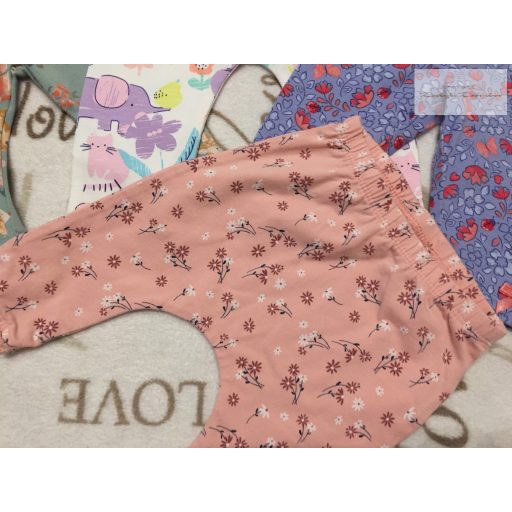 Fatface, George 0 - 3 hó 56 -62 cm állat és  virágmintás pamut lány legging szett 4 db-újszerű,hibátlan