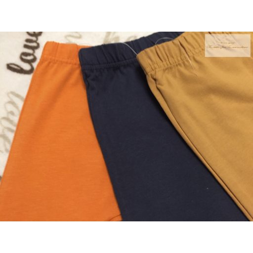 George 9 - 12 hó 74 - 80 cm  barna-kék vékony pamut legging szett 3 db-új, szettet bontottam