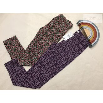   Mango 13-14 év 164 cm virágmintás pamut lány legging szett 2 db - új, címkés és átmosott