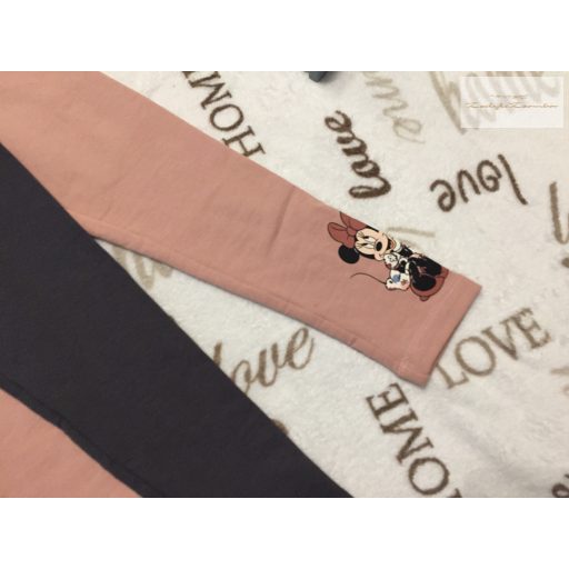 Disney at C§A 6 év 116 cm Minnie mintás bolyhozott fonákú pamut lány legging szett 3 db- új, címkés