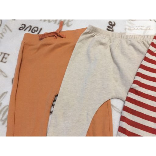 Next, George, F§F 9 - 12 hó 80 cm vékony pamut fiú legging/ nadrág szett 4 db - újszerű,hibátlan