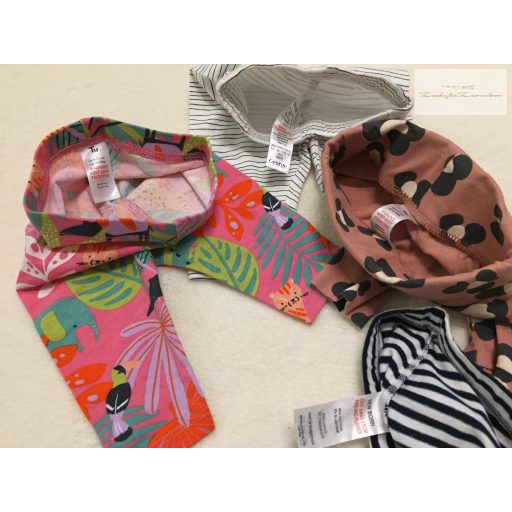 TU, Matalan újszülöttre való 50-56 cm és up to 1 month pamut lány legging szett 4 db újszerű.hibátlan