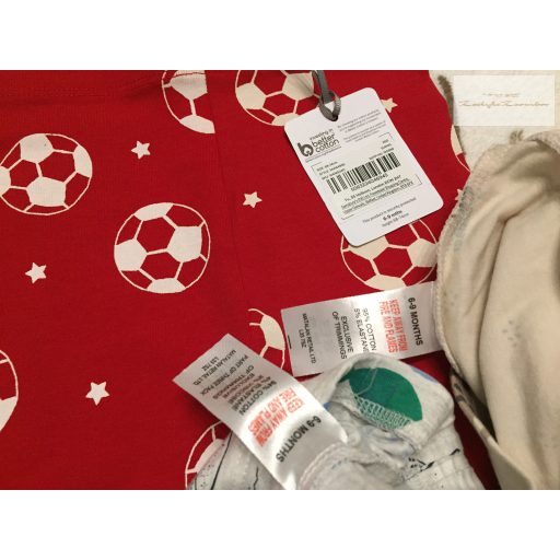 Matalan, TU 6-9 hó 68-74 cm állatés foci mintás vékony pamut fiú legging szett 3 db - újszerű,hibátlan