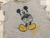 Disney at C§A 6-9 hó  68 - 74 cm szürke csíkos Mickey mintás pamut fiú napozó - újszerű, hibátlan