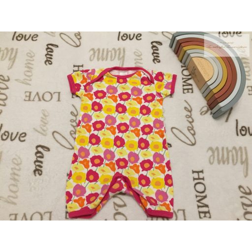 Mini Club 0-3 hó 6,5 kg virágmintás pamut lány napozó- újszerű, hibátlan
