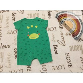   Mothercare 1-3 hó 6,5 kg zöld, dinó mintás pamut fiú napozó újszerű,hibátlan