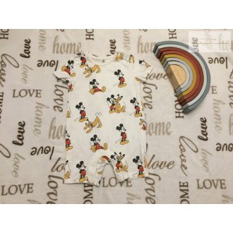   Disney 9-12 hó 80 cm 11 kg Mickey-Pluto- mintás  pamut  fiú napozó -újszerű,hibátlan