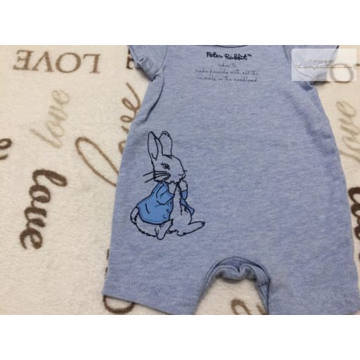 Tu újszülöttre való 50 cm kék, Peter Rabbit mintás pamut napozó-újszerű,hibátlan