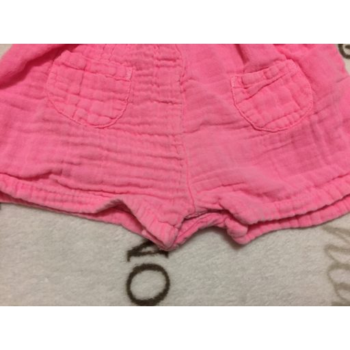 F§F újszülöttre való 50 cm 3,4 kg rózsaszín  puha pamut lány napozó-újszerű