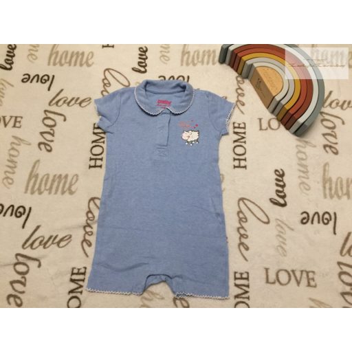 Lupilu 3-6 hó 62-68 cm világoskék, bárány mintás pamut lány napozó-újszerű,hibátlan