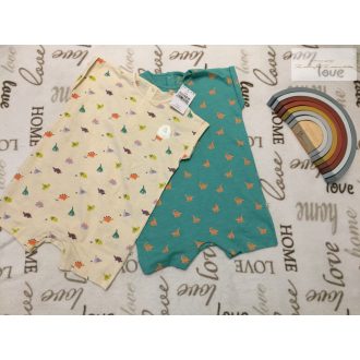Next 18 - 24 hó 86-92 cm bézs -zöld, dinó mintás  pamut fiú napozó/ romper szett 2 db-új, szettet bontottam   Next 18 - 24 hó 86-92 cm bézs -zöld, dinó mintás  pamut fiú napozó/ romper szett 2 db-új, szettet bontottam