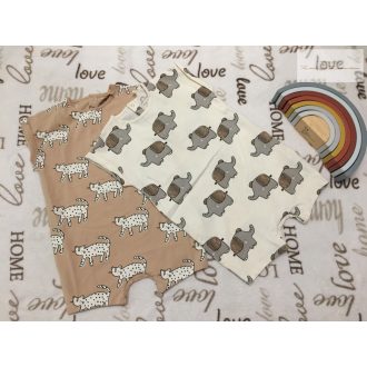 Next 12 - 18 hó 86 cm bézs - barna színes állat mintás, pamut fiú napozó szett 2 db -új, szettet bontottam   Next 12 - 18 hó 86 cm bézs - barna színes állat mintás, pamut fiú napozó szett 2 db -új, szettet bontottam