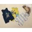 M§S, Mothercare 0 - 3 hó  6 kg 62 cm  munkagép -állat mintás pamut  fiú napozó szett 3 db újszerű, hibátlan