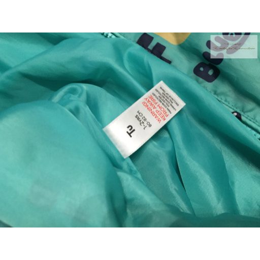 TU 1-2 év 86-92 cm zöld, Bluey-Bingó mintás fiú esőoverál/ overall - újszerű,hibátlan- nem bélelt