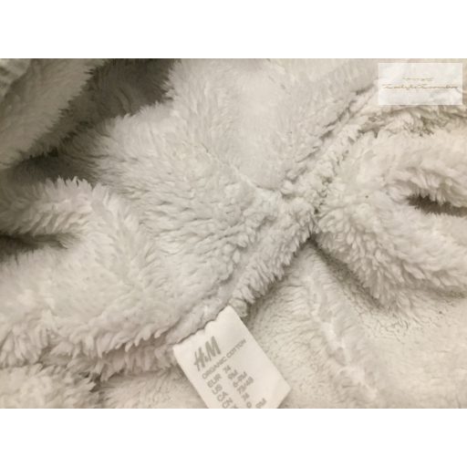 H§M 6-9 hó 74 cm  szürke csíkos, szőrme béléses pamut átmeneti overál/ overall-újszerű,