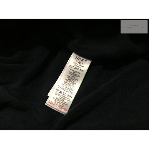 Next 3-4 év 104 cm világoskék, állat mintás vastag polár béléses- orkán téli fiú overál/overall  - új, címkés