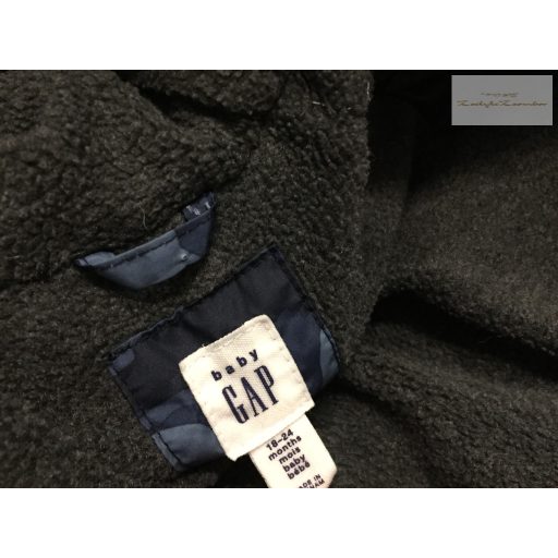 GAP 18-24 hó 86-92 cm kék terep és jegesmedve mintás végig polár béléses fiú téli overál / overall - újszerű,hibátlan