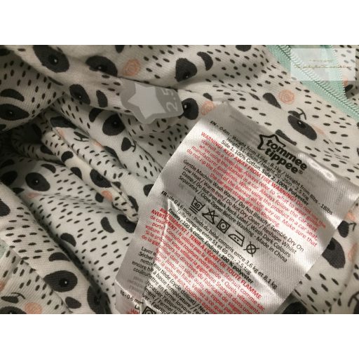 Tommee Tippee 0-6 hó 56-68 cm panda fej mintás polár béléses unisex overál - újszerű,hibátlan