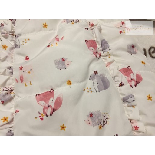 George 6-9 hó 68-74 cm süni-róka-bagoly mintás törzs részen bélelt lány téli overál/ overall újszerű, hibátlan