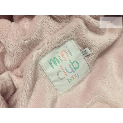 Mini Club 9-12 hó 74-80 cm lila, nyuszi - róka-kisegér mintás polár béléses lány téli overál/ overall- újszerű, hibátlan
