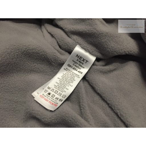 Next 3-4 év 104 cm színes dinó mintás vastag polár béléses téli lány overál/overall  - új, címkés