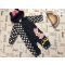 Disney at Primark 6-9 hó 68 - 74 cm kék, vastagabb szél és vízálló anyagú,  Minnie mintás polár béléses lány átmeneti overál/ overall- újszerű,hibátlan