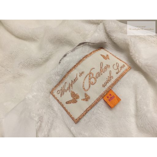 Ted Baker 6-9 hó 68-74 cm  pezsgő színű szőrme beéléses lány téli overál - újszerű,hibátlan