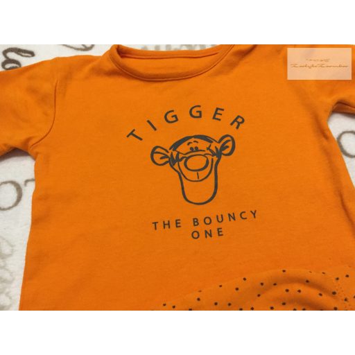 Disney at George 12 - 18  hó 80 -86  cm narancssárga, tigris mintás pamut fiú 2 részes pizsama  újszerű,hibátlan