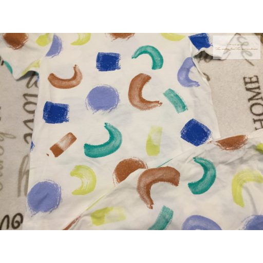 George 6-7 év 116-122 cm színes mintás vékony pamut fiú 2 részes pizsama  -  új, átnőtt, csak lecímkéztem