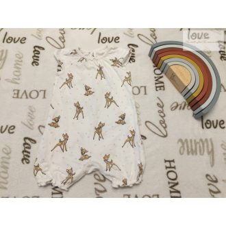   Disney at George 6 - 9 hó 68-74 cm Bambi  mintás vékony pamut lány playsuit/ napozó -- újszerű,hibátlan