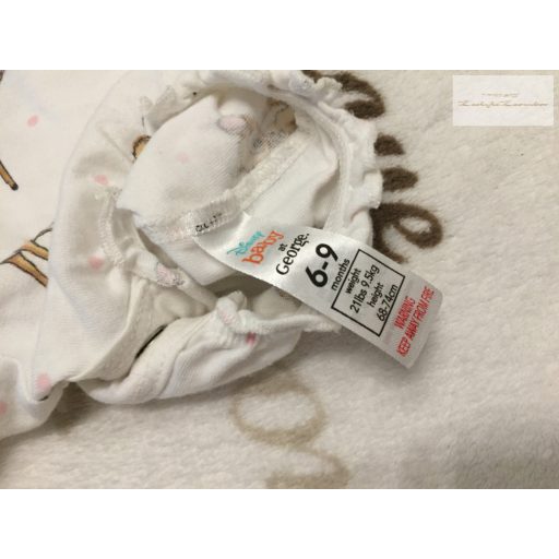 Disney at George 6 - 9 hó 68-74 cm Bambi  mintás vékony pamut lány playsuit/ napozó -- újszerű,hibátlan